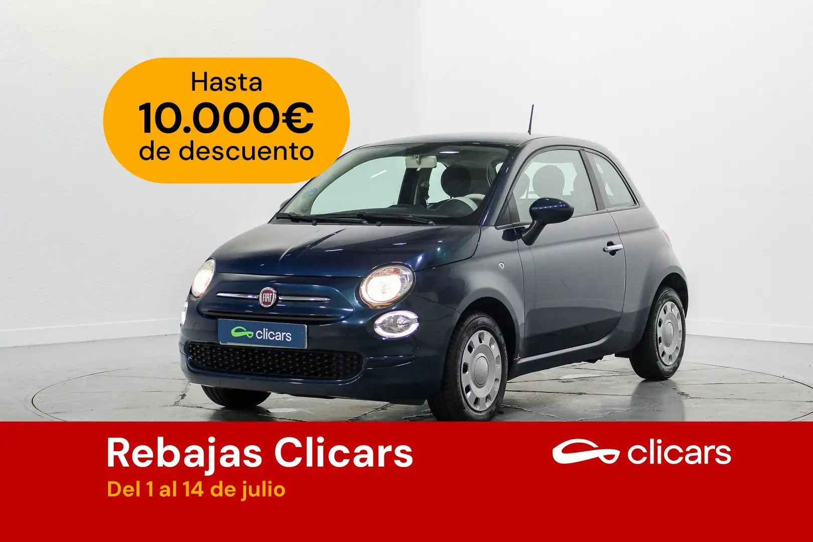 Fiat 500 1.0 Hybrid Cult 52kW Azul - 1
