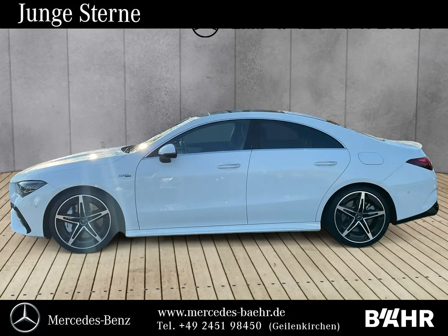 Mercedes-Benz CLA 35 AMG CLA 35 4M Coupé MBUX/Multibeam/Pano/RFK/LMR-19" Weiß - 2