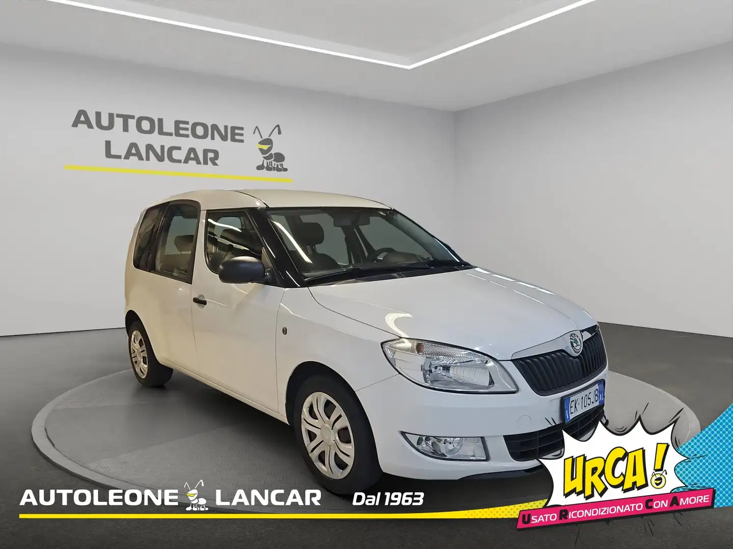 Skoda Roomster 1.6 tdi Ambition 90cv OK NEOPATENTATI Bianco - 1