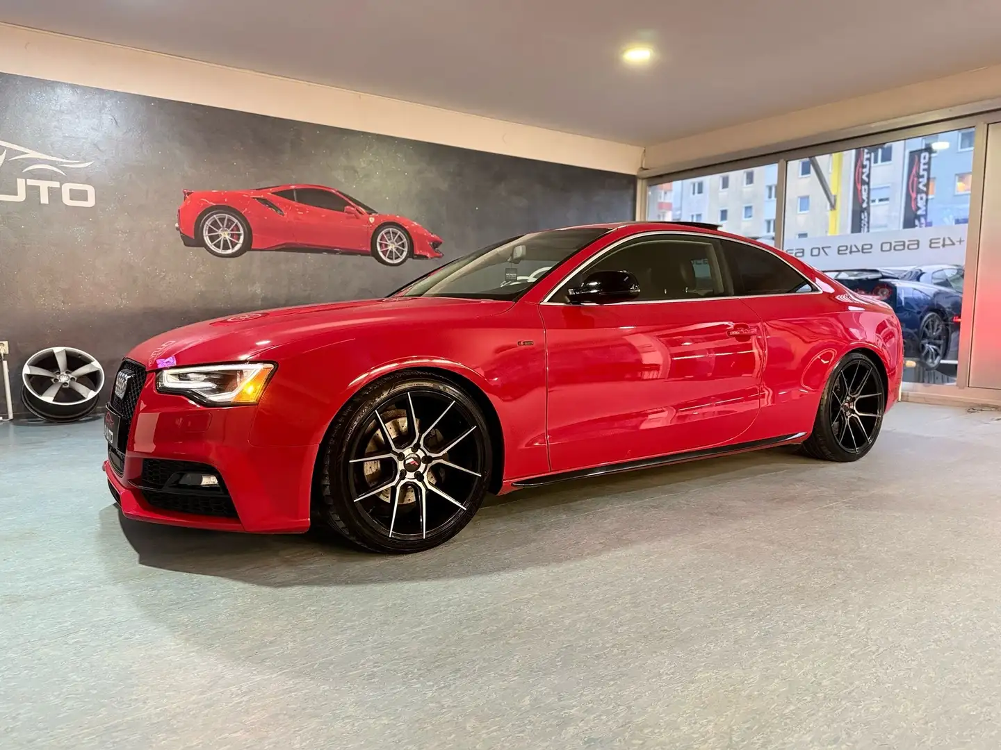 Audi A5 Coupé 2,0 TFSI quattro S-tronic Rot - 2