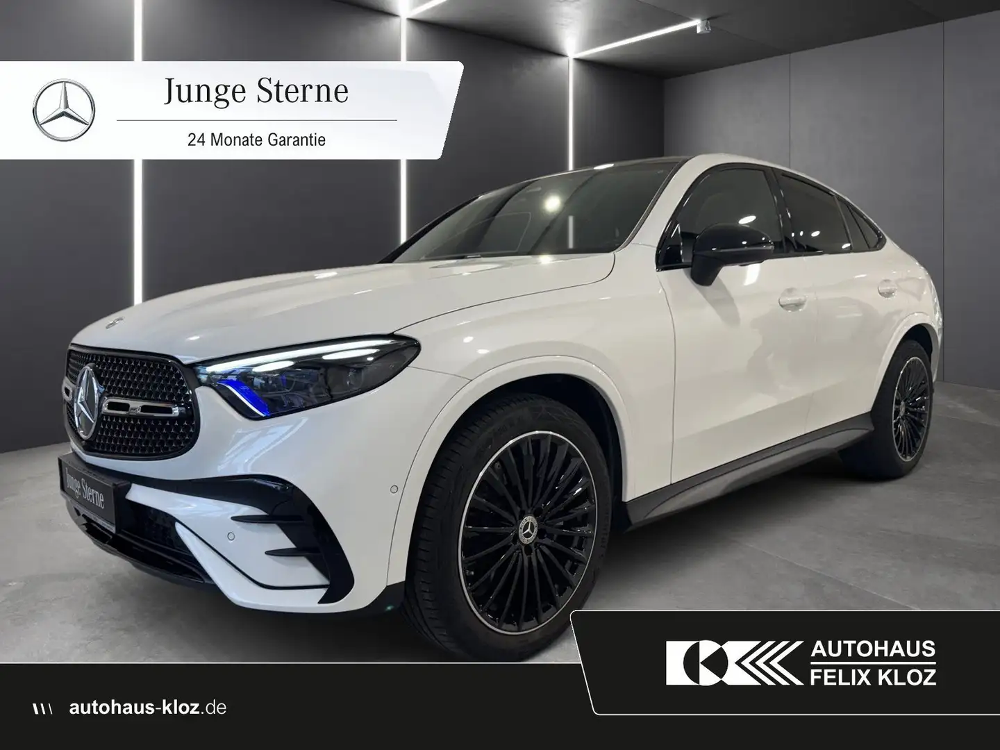 Mercedes-Benz GLC 300 d 4M Coupe AMG*Pano*AHK*Burmester*Night* Weiß - 1