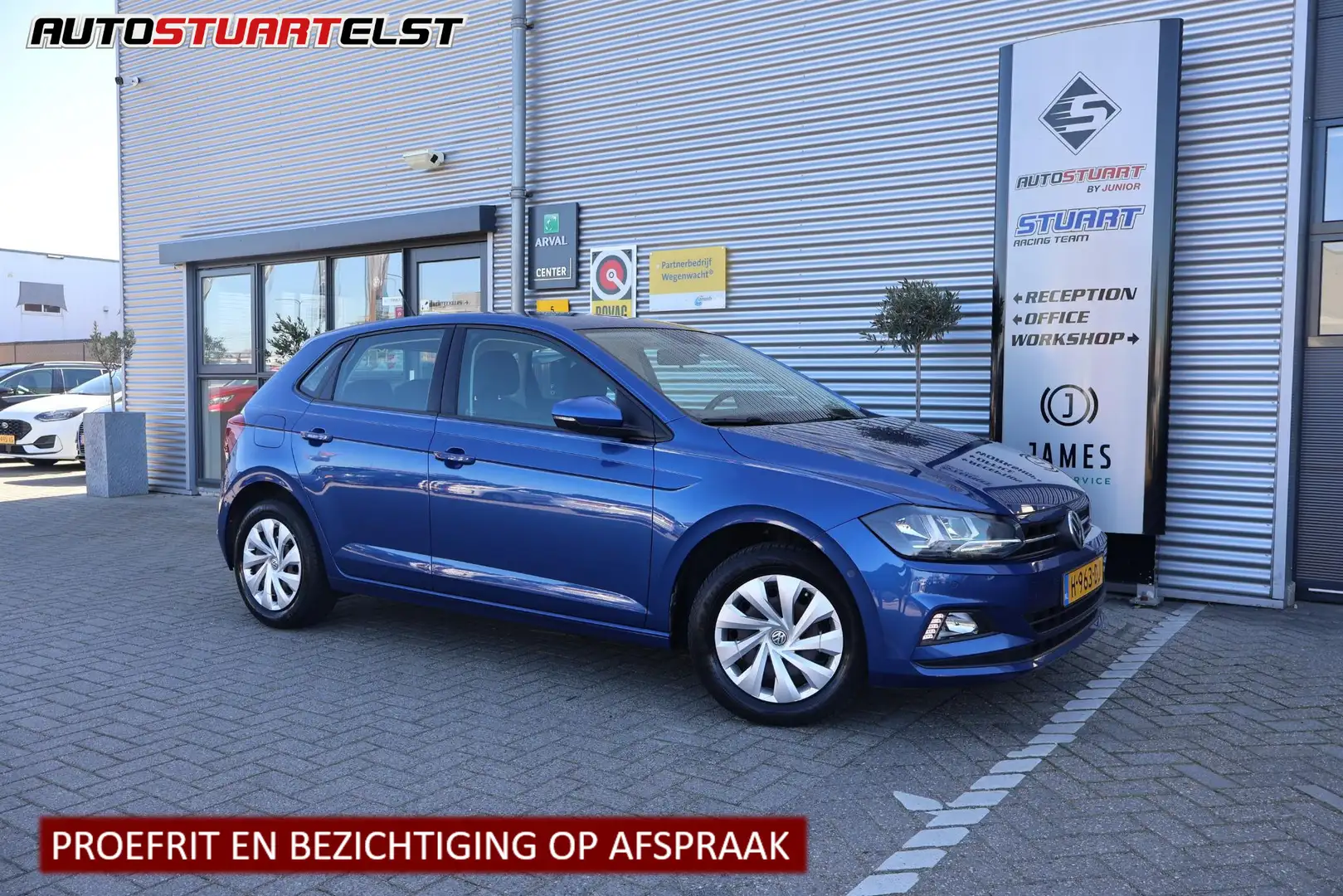 Volkswagen Polo 1.0 TSI Comfortline Business Navi | ParkeerHulp | Blauw - 1