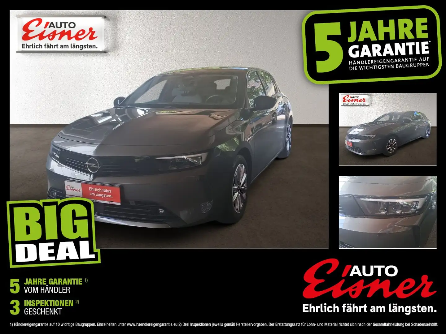 Opel Astra L 1.2 Turbo Business Edition AUT Kam. LED Grau - 1
