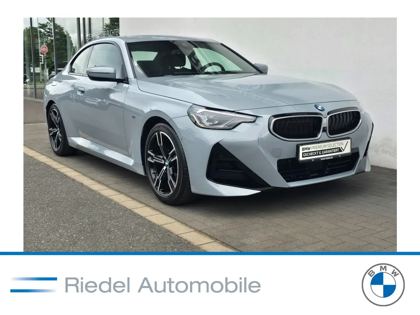 BMW 220 i Coupe M Sportpaket*AHK*Leder*HiFi*adapLED* Grau - 1