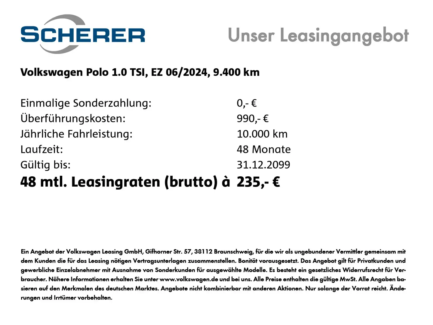 Volkswagen Polo 1.0 TSI *Life* LED IQ.DRIVE ACC Start-Stopp Noir - 2