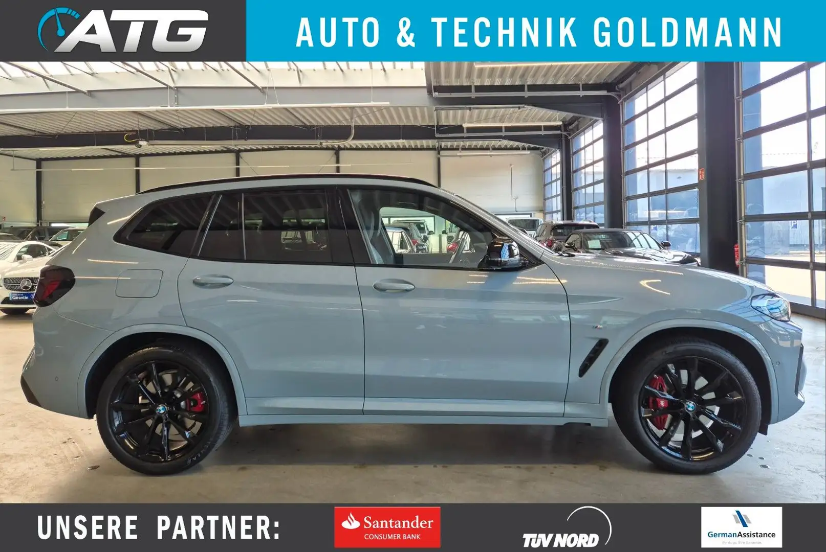 BMW X3 M i LEDER NAV LED AHK STDHZ MEMORY H&K ACC Grau - 1