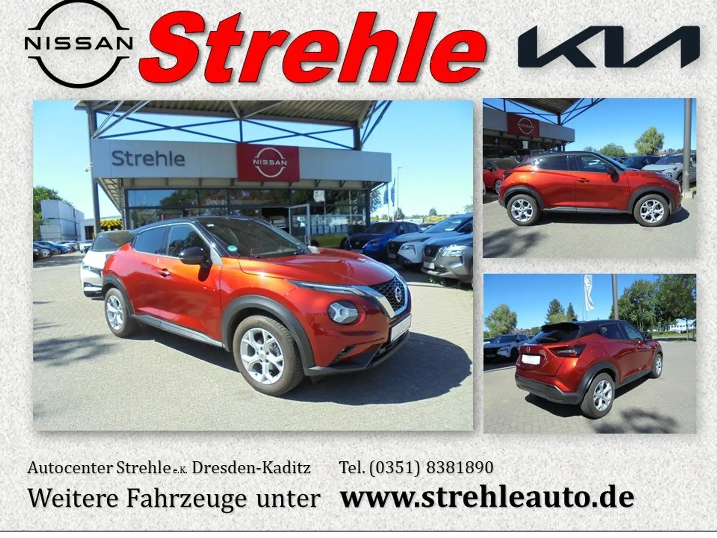 Nissan Juke N-Connecta 1.0 DIG-T 6MT BiColor Technik-Paket Rouge - 1