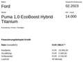 Ford Puma 1,0 EcoBoost Hybrid Titanium X Blau - thumbnail 23
