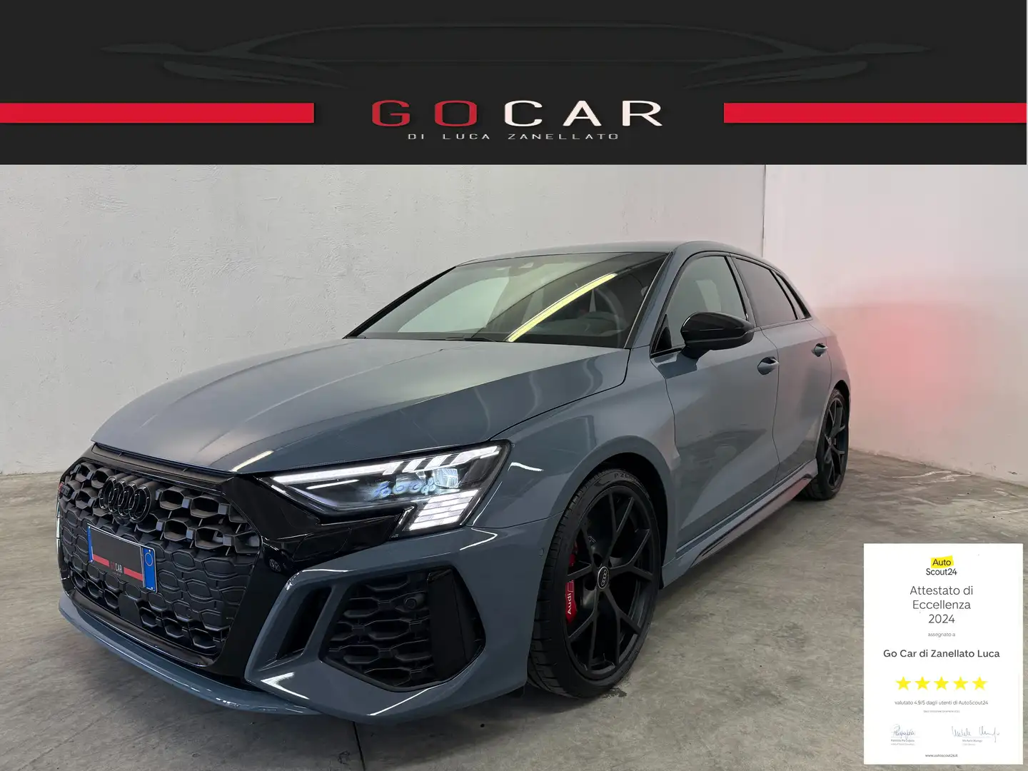 Audi RS3 Sportback 2.5 Tfsi Quattro CARBOCERAMICI Italiana Gris - 1
