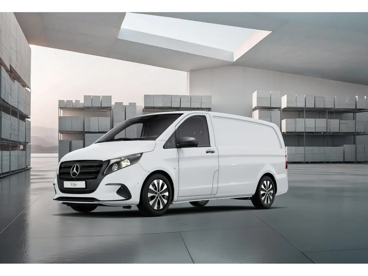 Mercedes-Benz Vito 116 CDI Kasten Lang Aut SHZ PTS AHK Blanc - 1