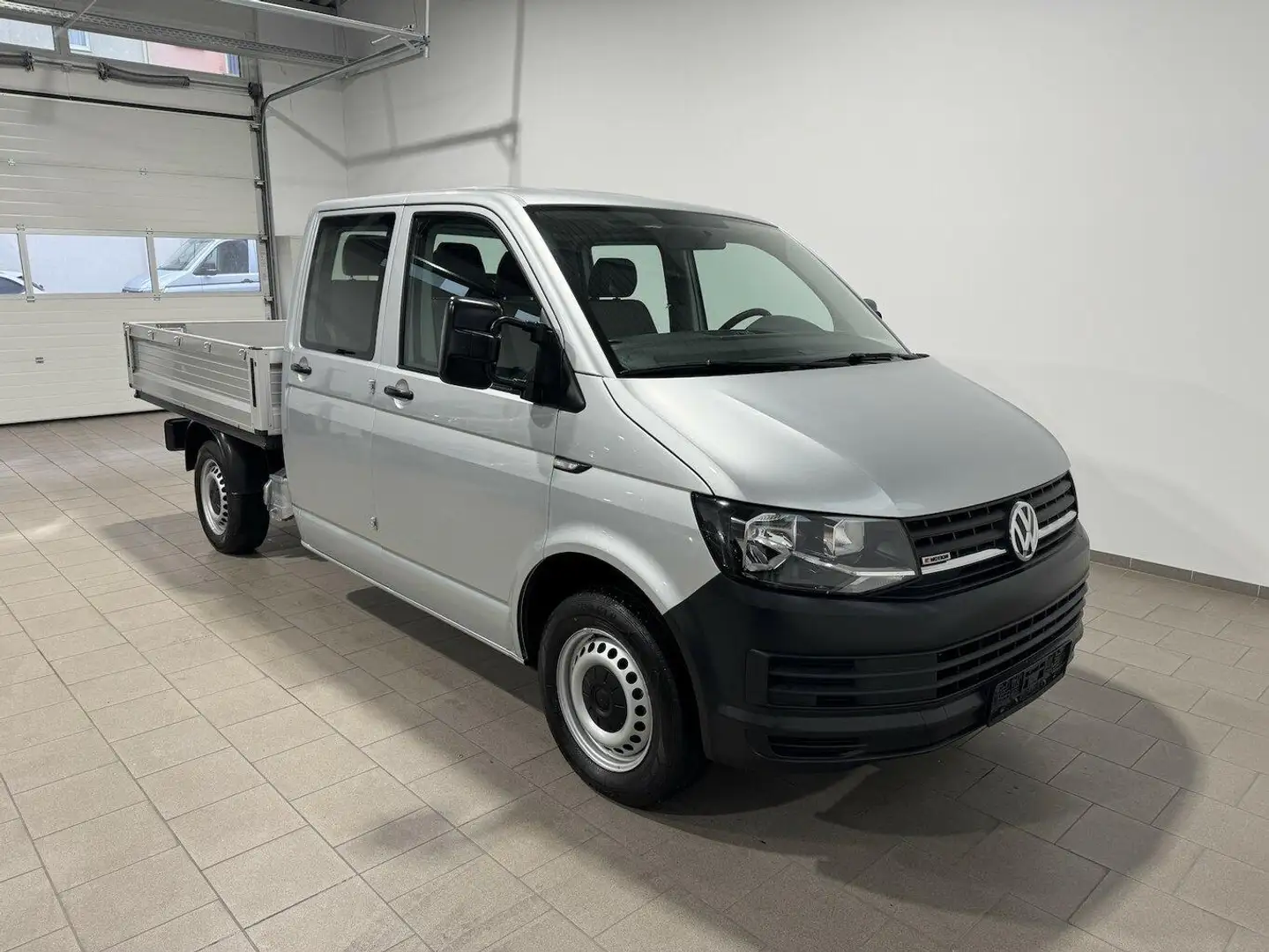 Volkswagen T6 Transporter T6 Pritsche-Doka,4 Motion,AHK,Standh,Diff.Sperre Silber - 2