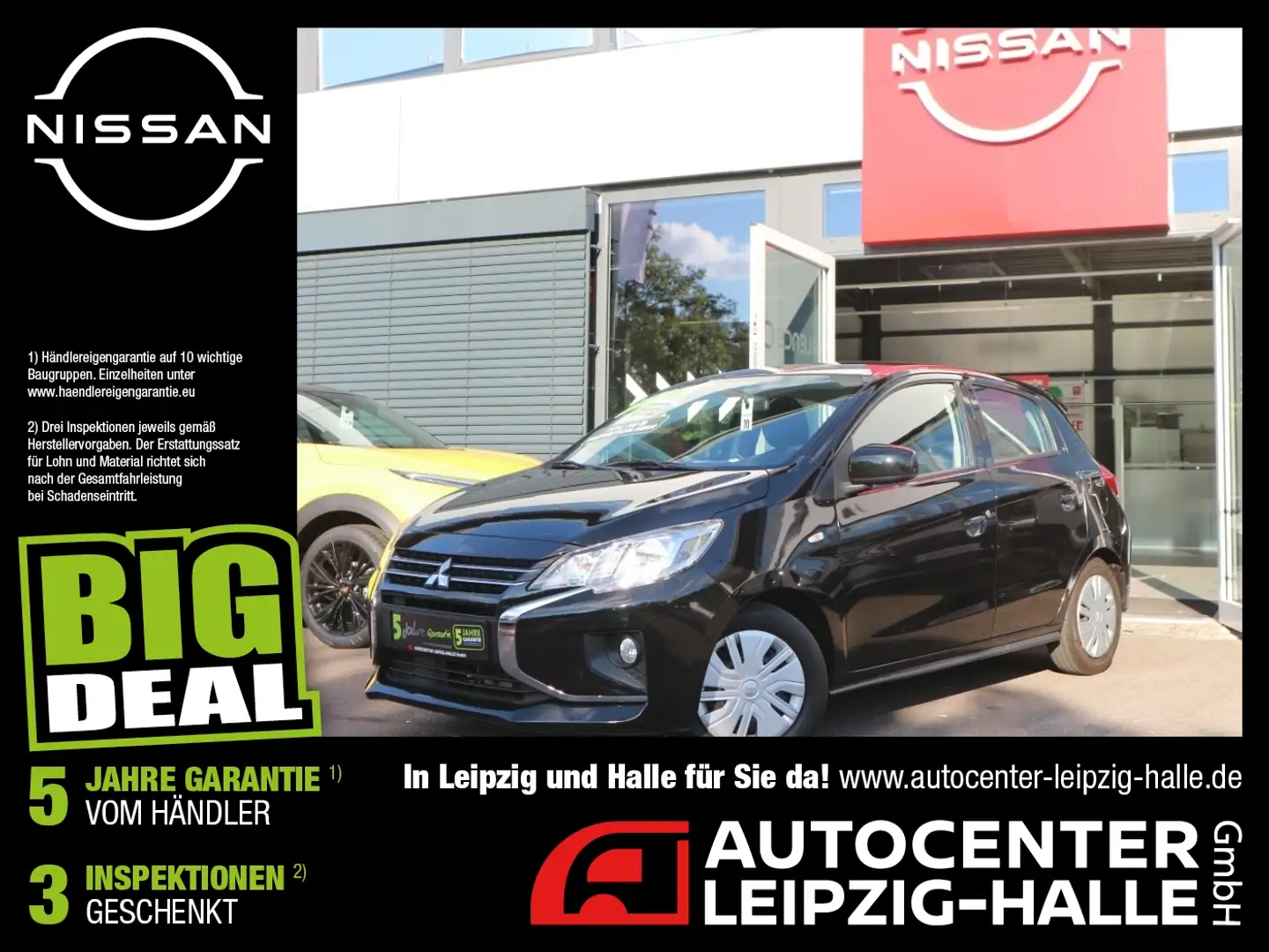 Mitsubishi Space Star 1.2 Select Klima DAB Inspe+TÜV neu WKR Noir - 1