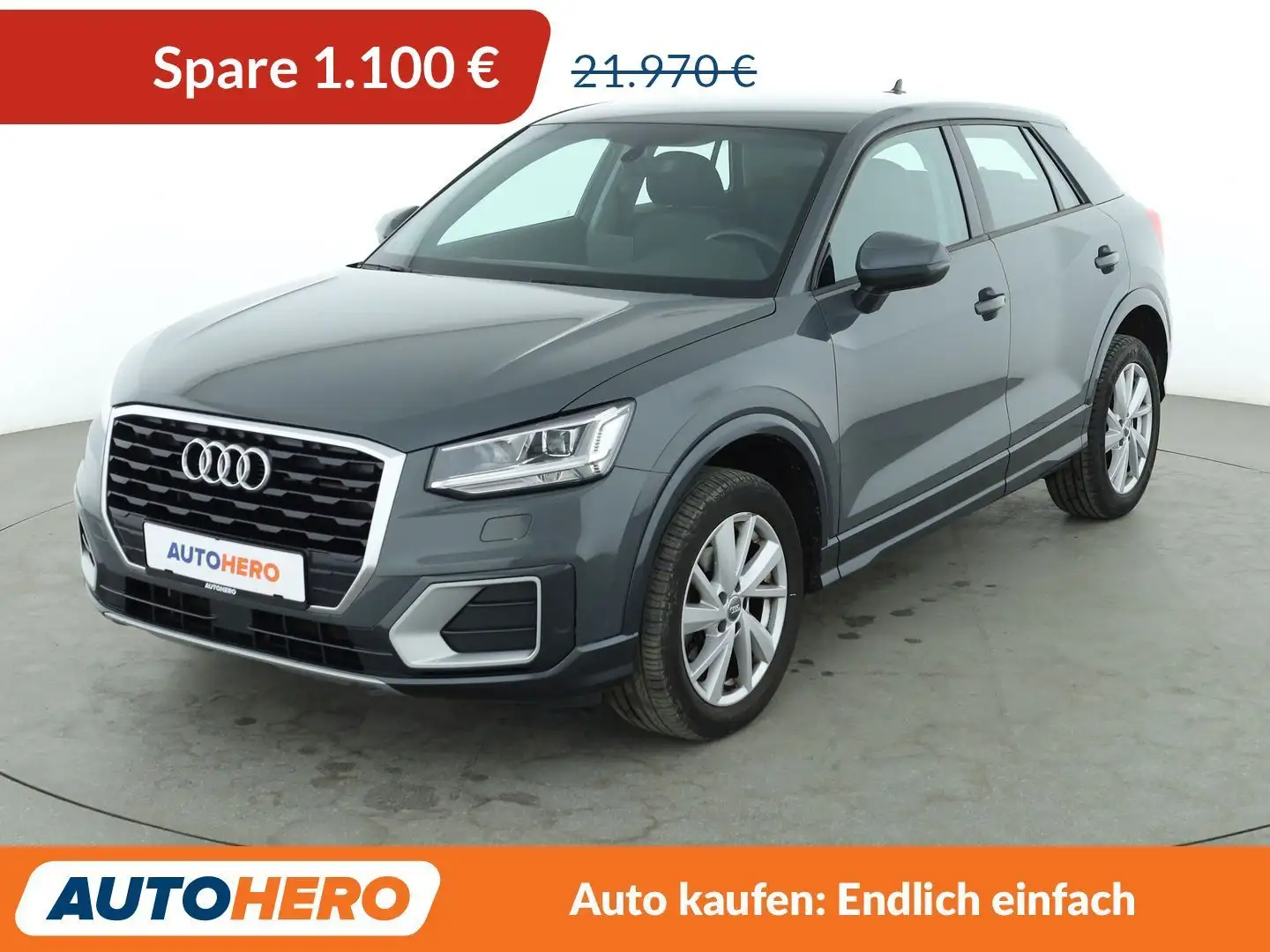 Audi Q2 1.6 TDI Design Aut.*NAVI*TEMPO*LED*PDC*SHZ* Grau - 1