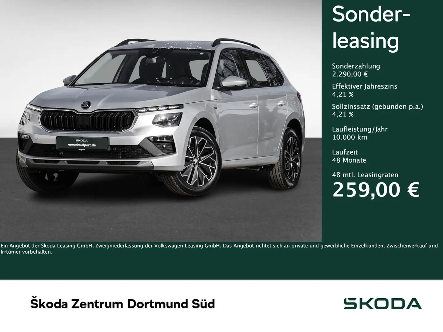 Skoda Kamiq 1.0TSI DSG Tour AHK ACC PDC RFK Silber - 1