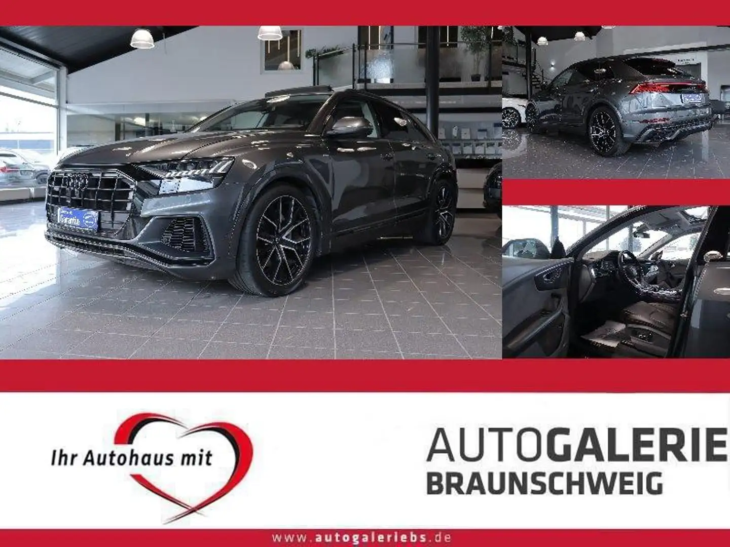 Audi Q8 3.0 TDI quattro S-LINE *PANO*22-ZOLL*MATRIX* Grau - 1