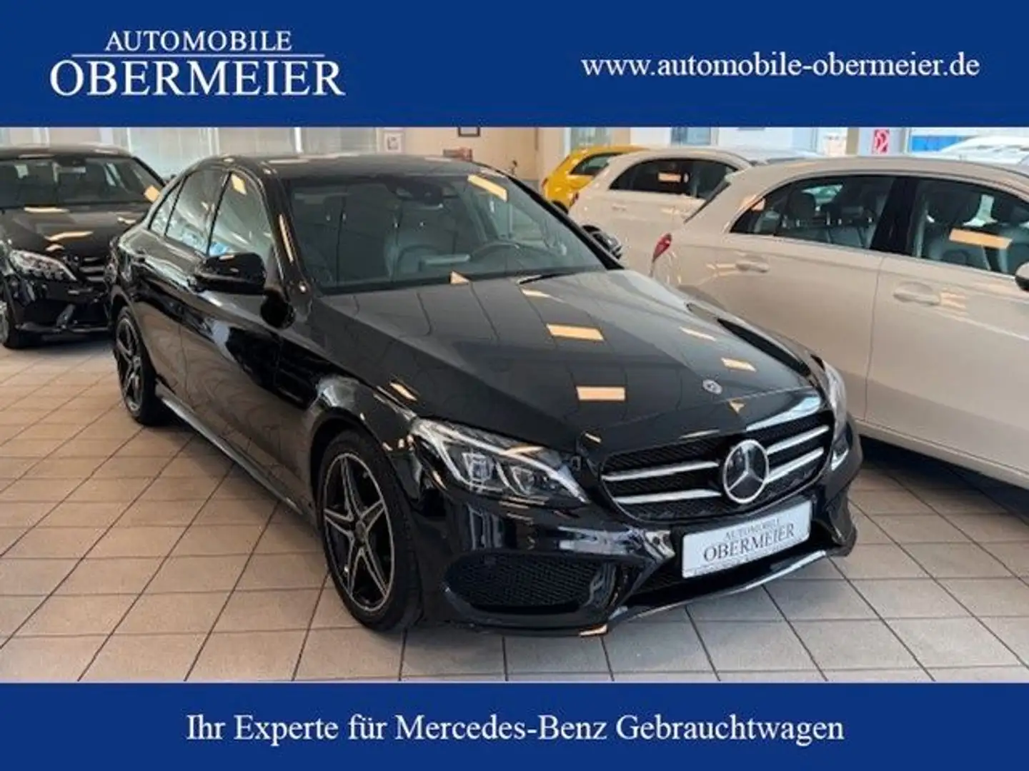 Mercedes-Benz C 400 AMG 4M 9G-Tr. SHZ LED HuD Distr. Memory Noir - 1