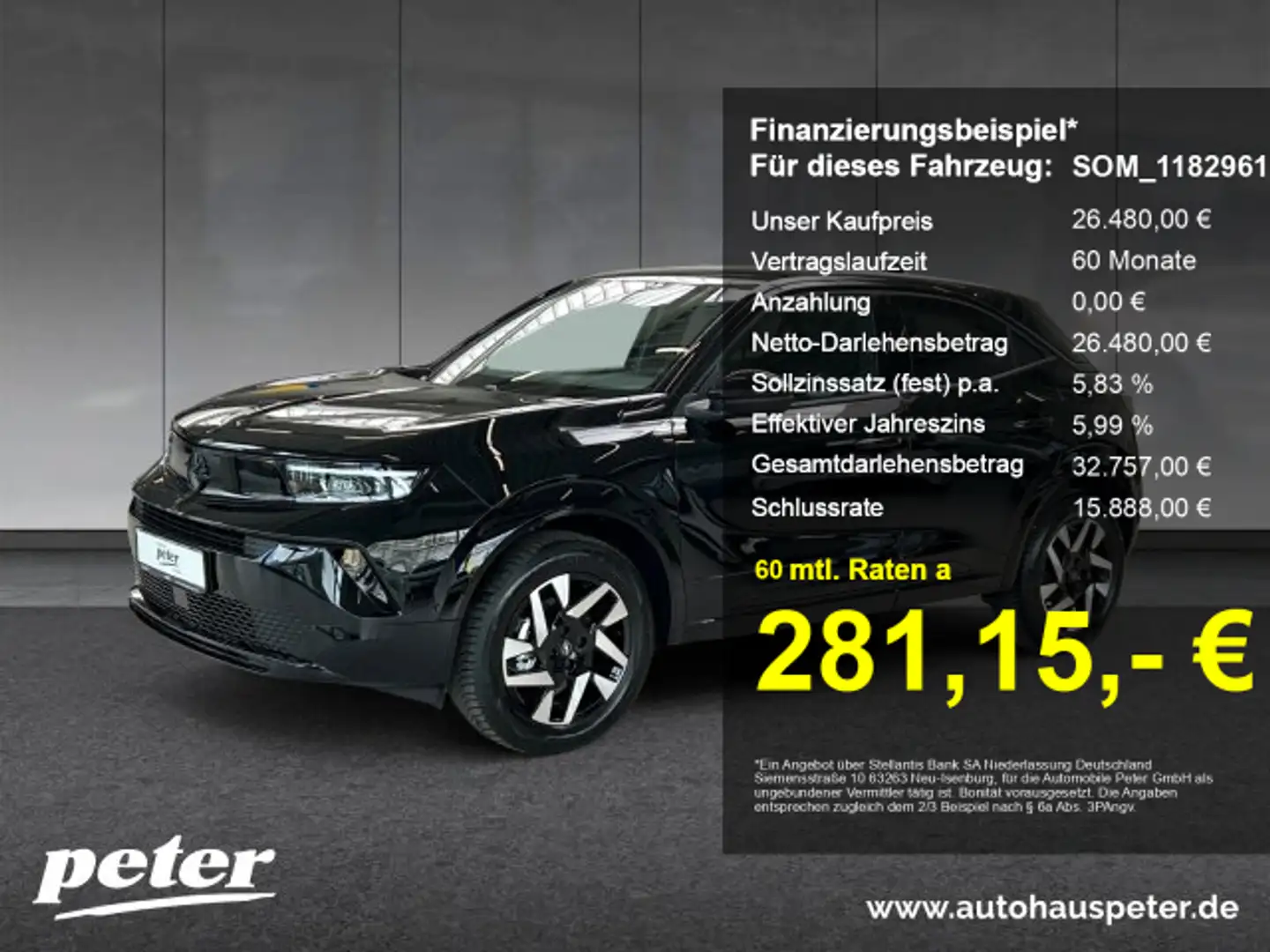 Opel Mokka Mokka 1.2 GS Adapt. Tempomat Matrix LED Navi Zwart - 1