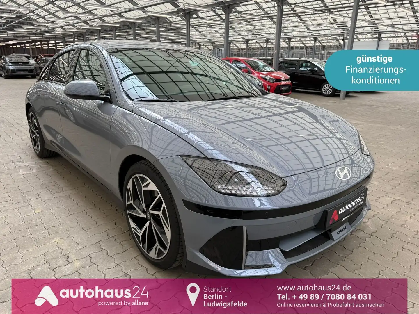 Hyundai IONIQ 6 Techniq  Matrix|Kamera|HeadUp Blau - 1