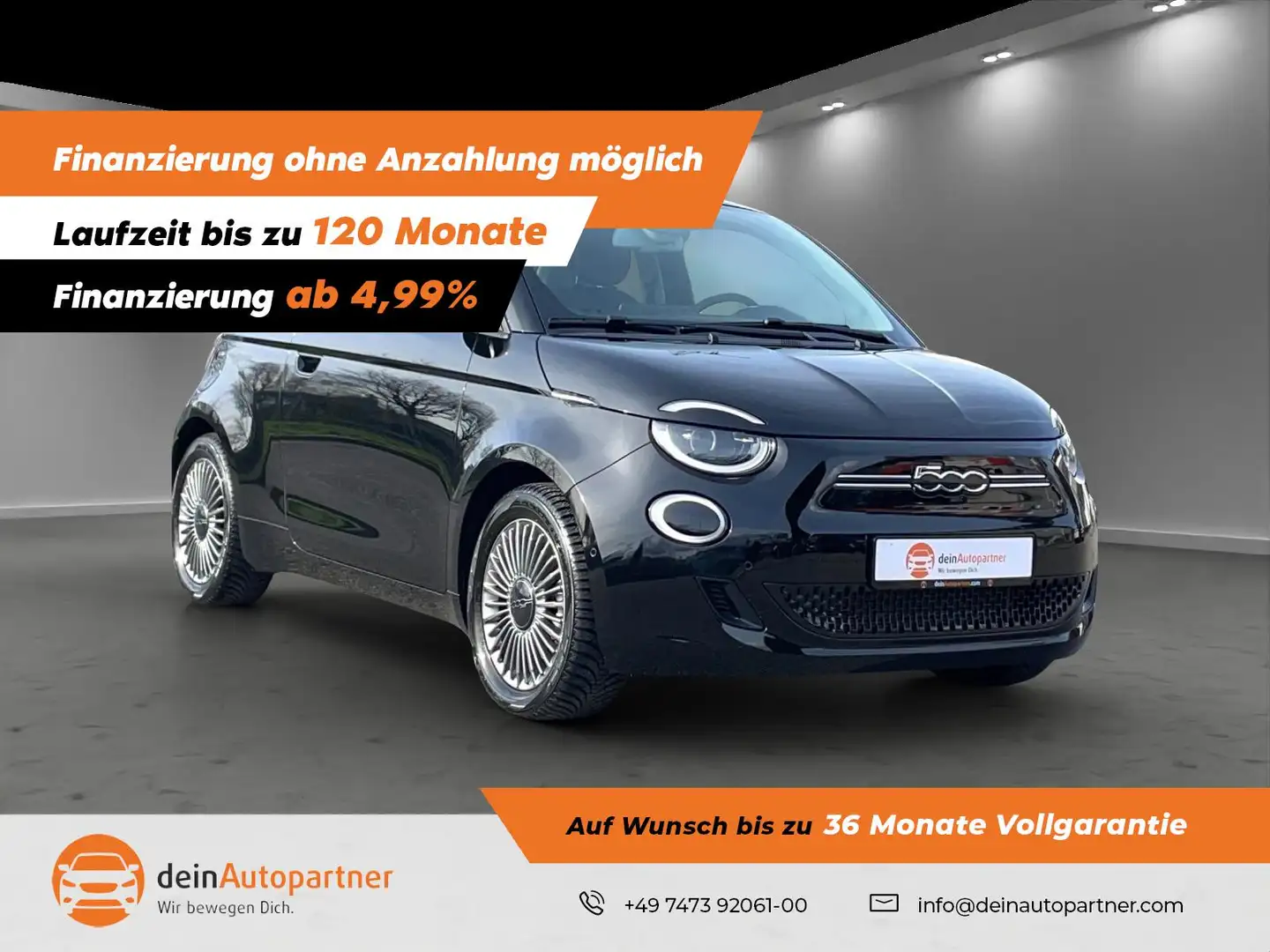 Fiat 500e 500e Icon 42 KwH Navi Rfk LED Komf.Pak. Totw.Ass. Schwarz - 1