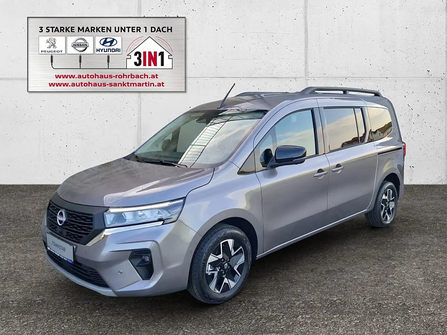 Nissan Townstar L2 DIG-T 130 5stz. Tekna Evalia Grau - 1