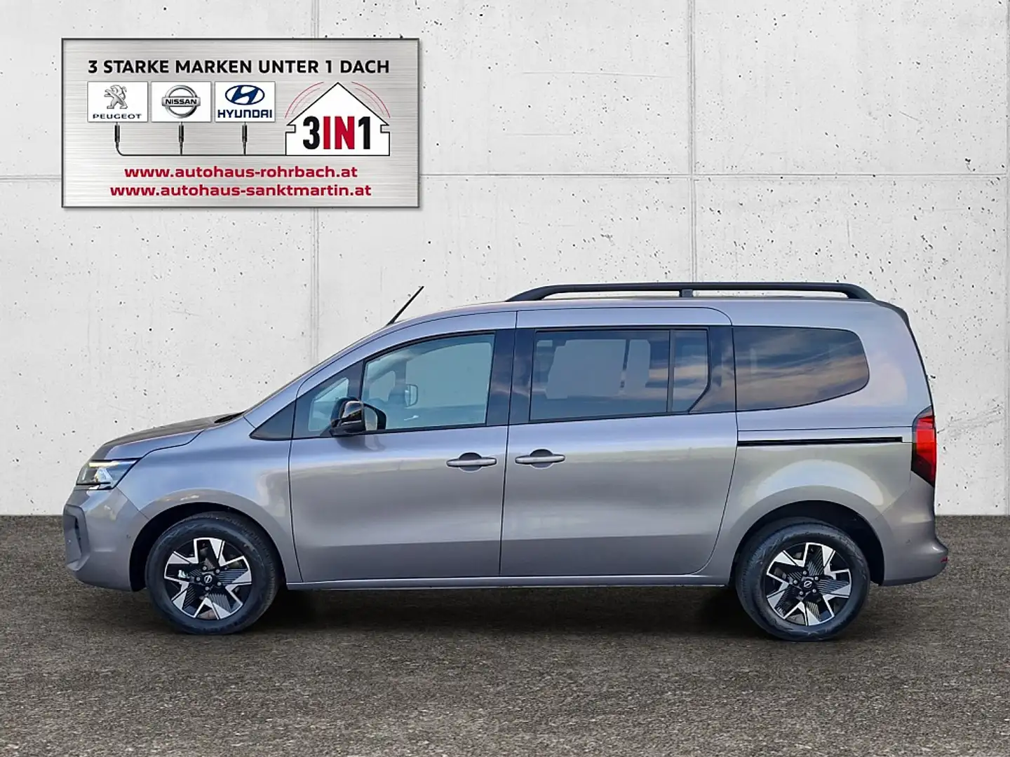 Nissan Townstar L2 DIG-T 130 5stz. Tekna Evalia Grau - 2