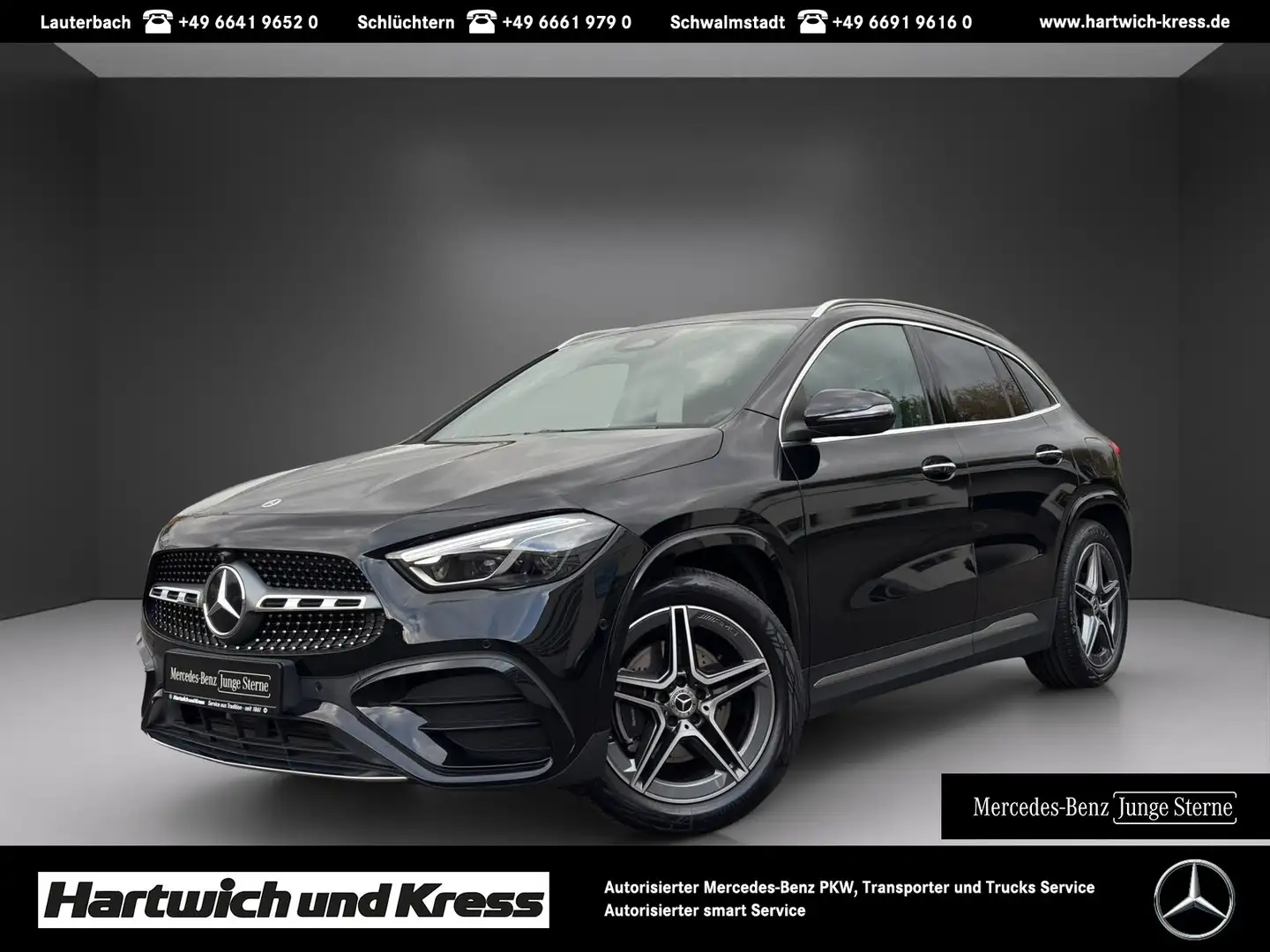 Mercedes-Benz GLA 200 GLA 200 d 4Matic AMG Line Premium Plus+AHK+Burmester+360°-Kamera+Pano+Multibeam Schwarz - 1