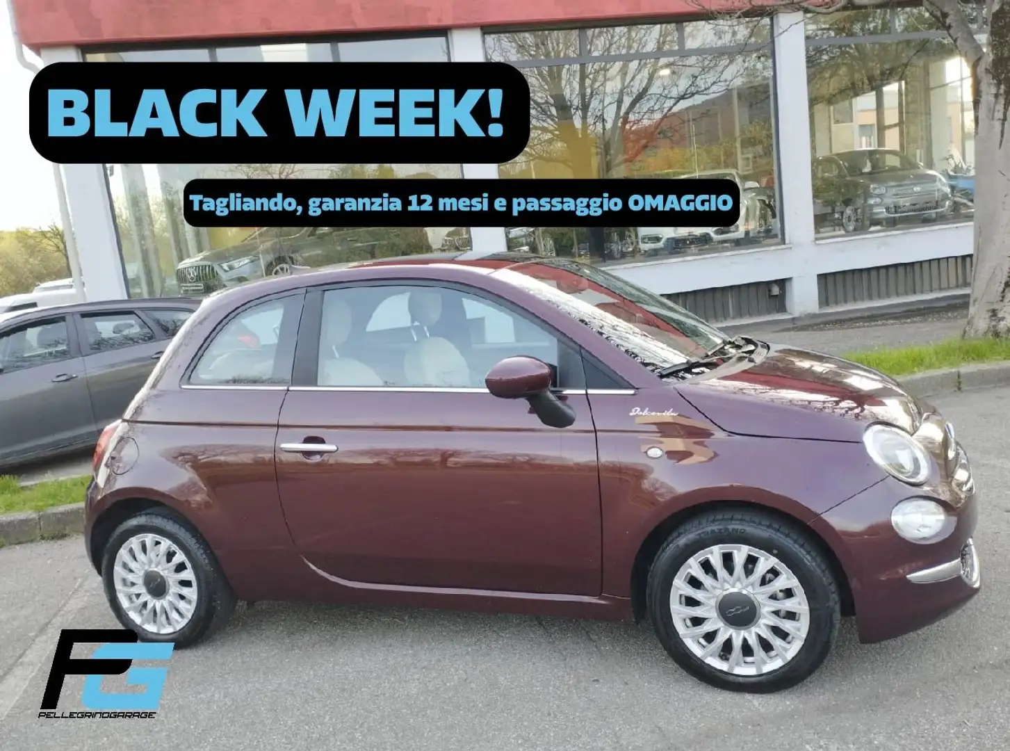 Fiat 500 1.0 hybrid Dolcevita 70cv Rouge - 1