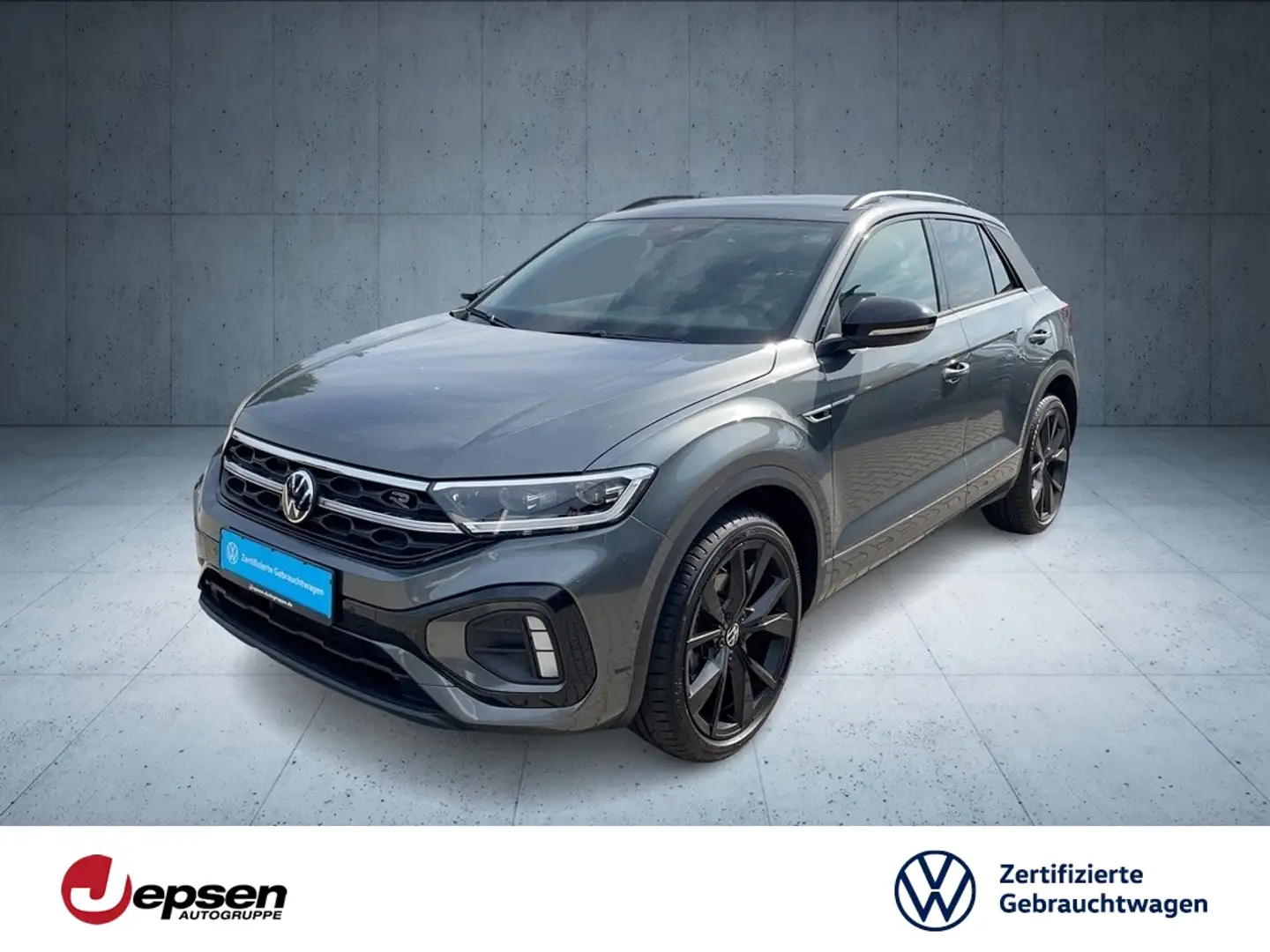 Volkswagen T-Roc R-Line 1.5 TSI DSG ACC+ParkAss+AHK+KAM Grau - 1