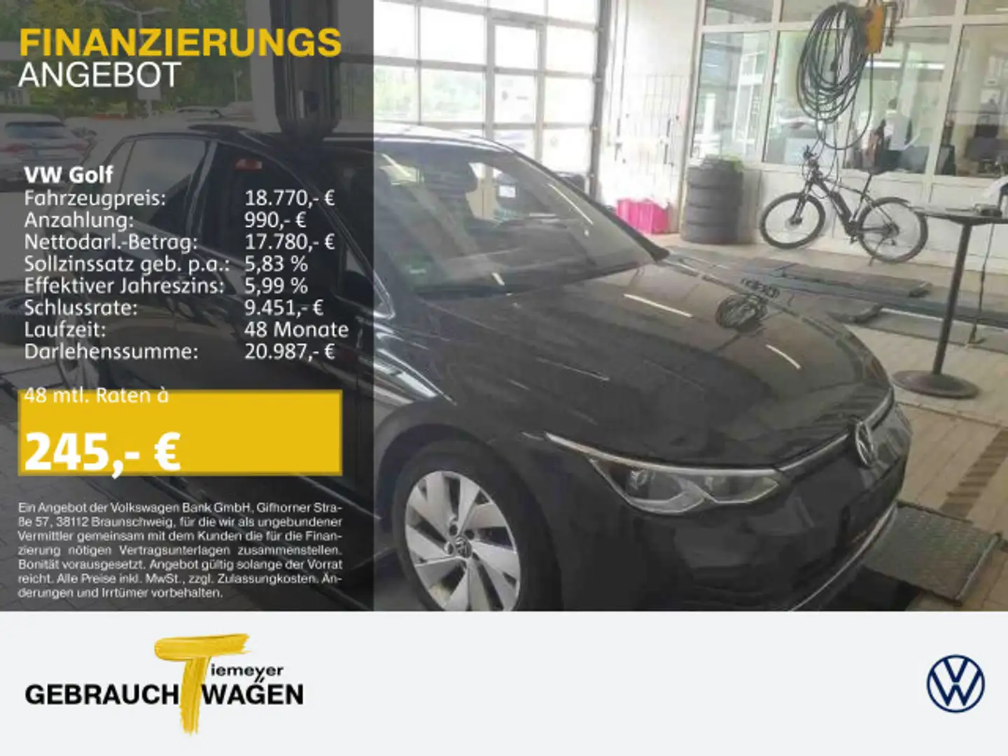 Volkswagen Golf 1.5 TSI STYLE LM17 NAVI DAB+ LED APP-CONNEC Grau - 1