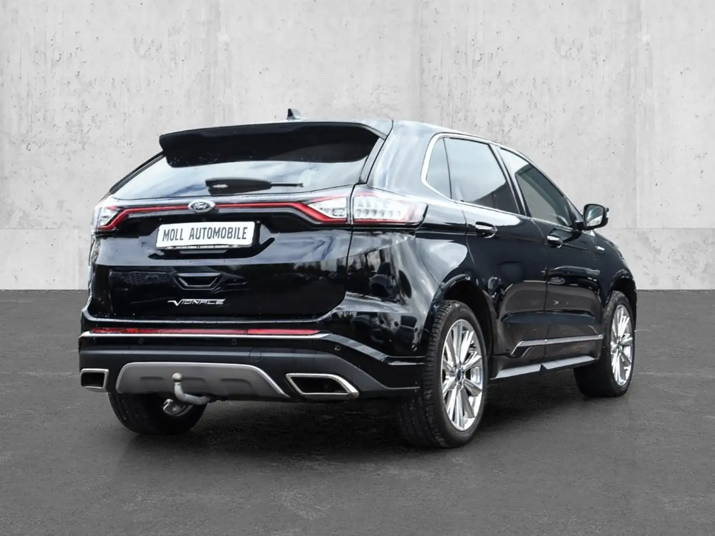 Ford Edge Vignale 4x4 AHK-abnehmbar El. Panodach Navi Leder Schwarz - 2