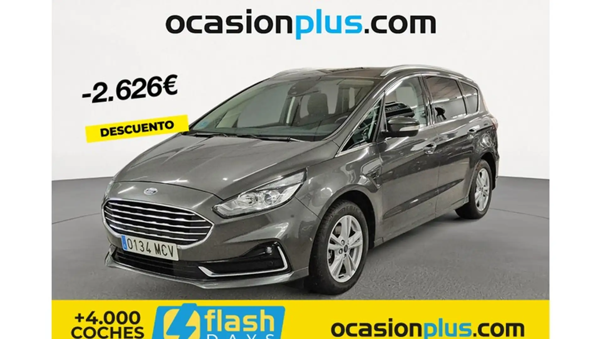Ford S-Max 2.5 Duratec FHEV Titanium Aut. 190 Gris - 1