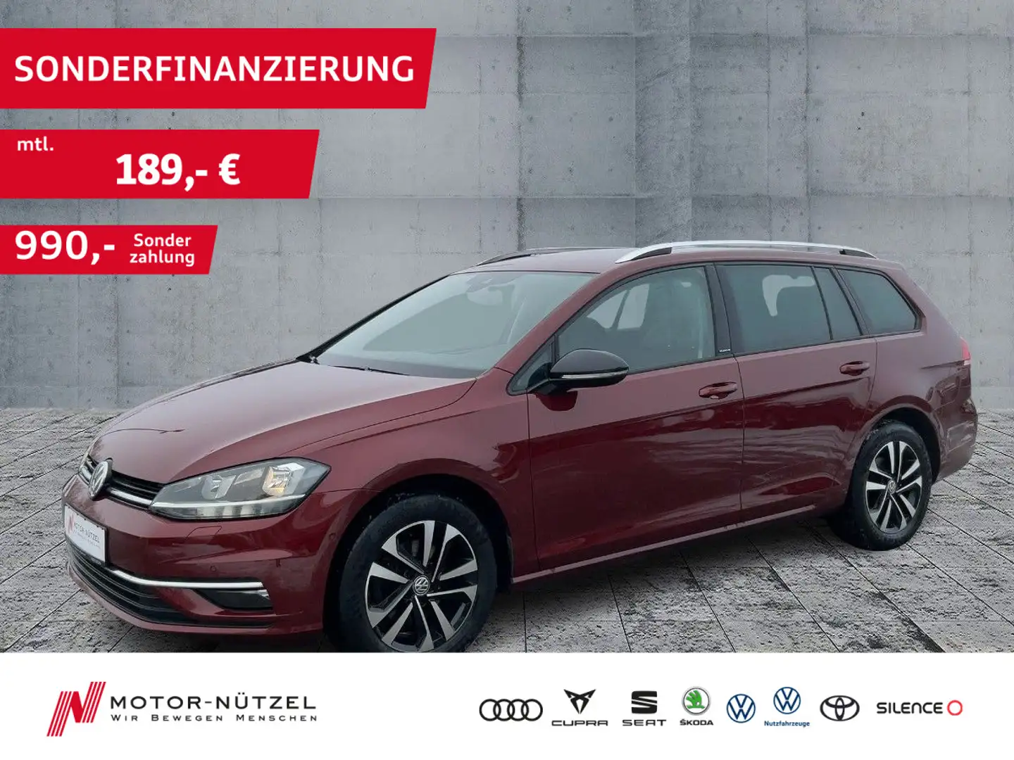 Volkswagen Golf Variant VII 1.5 TSI COMFORTLINE LED+NAV+ACC Rot - 1