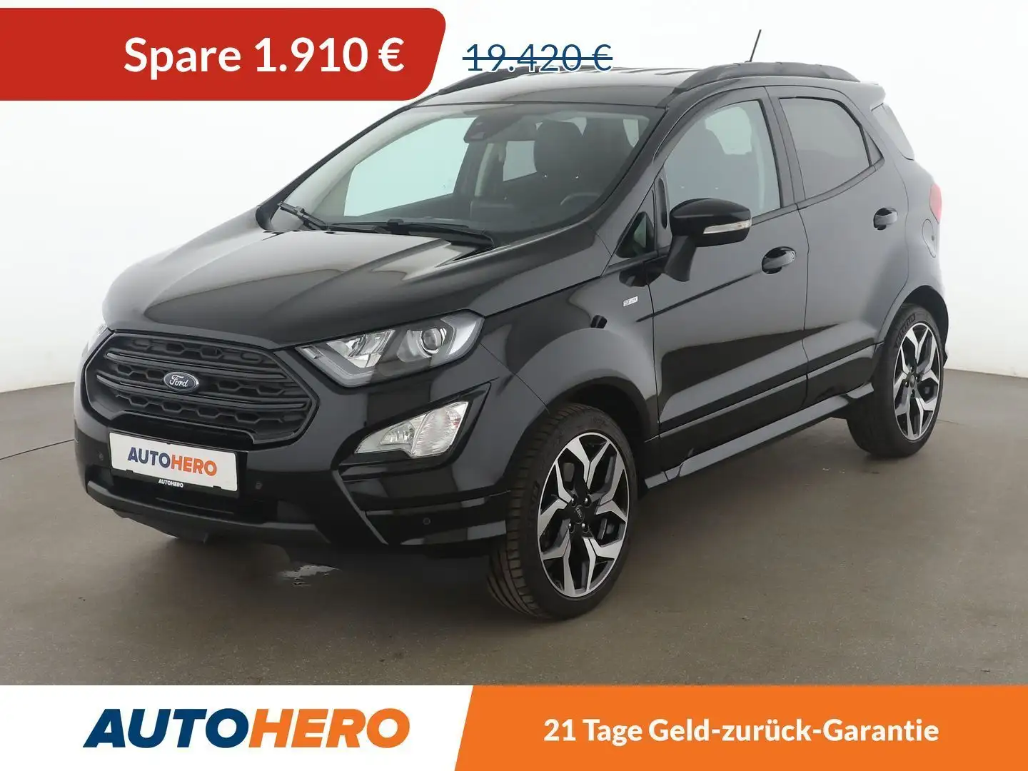 Ford EcoSport 1.0 EcoBoost ST-Line *NAVI*LED*CAM*SHZ*TEMPO* Schwarz - 1