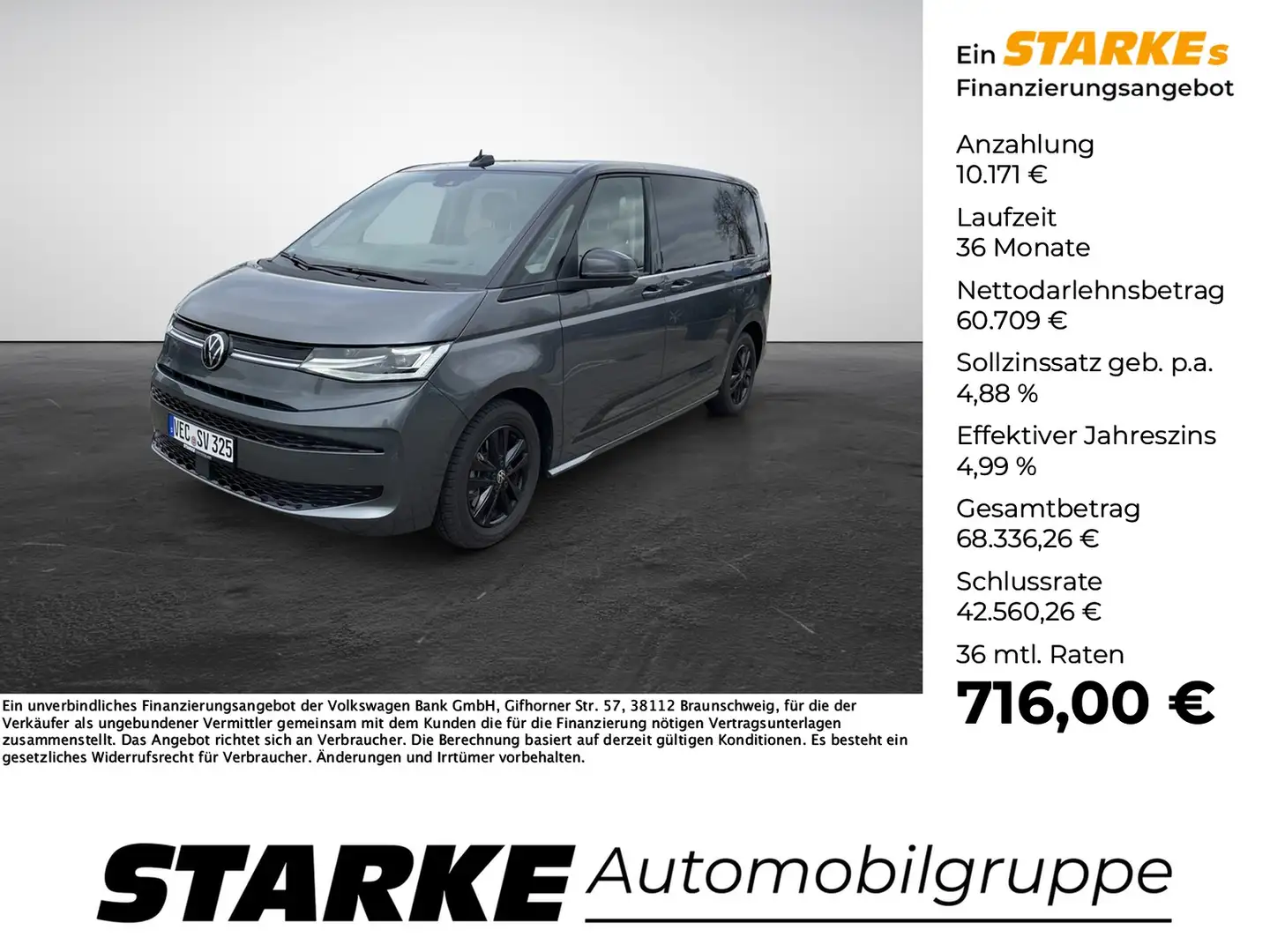 Volkswagen LT Multivan 2.0 TDI DSG Edition Grau - 1