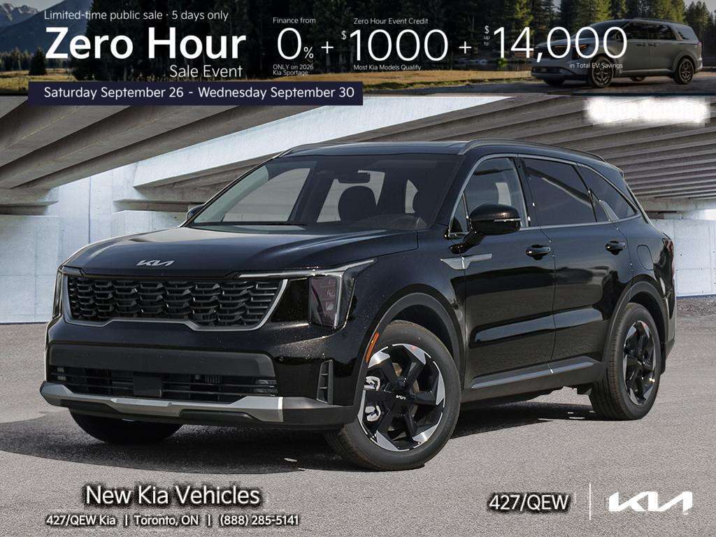 Black 2026 Kia Sorento Hybrid SUV / Crossover  6-Speed Automatic