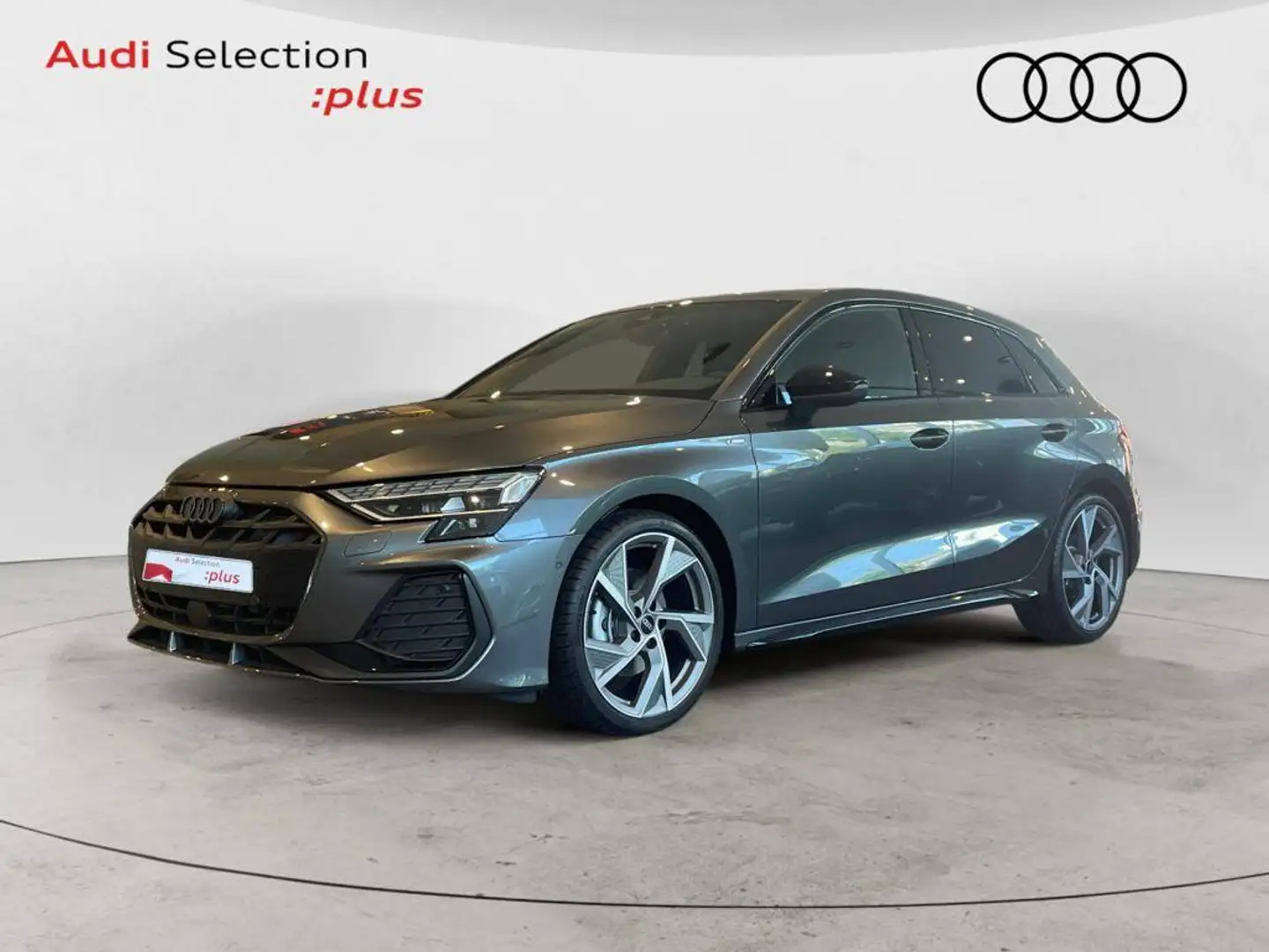 Audi A3 Sportback 35 TDI Black line edition S tronic Gris - 1