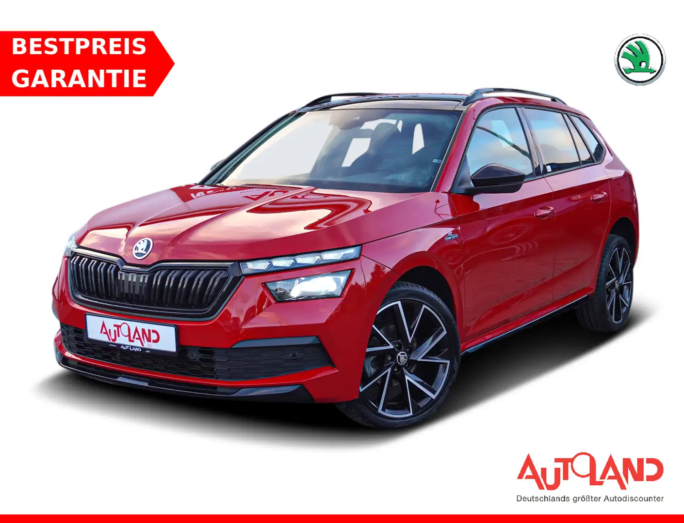 Skoda Kamiq 1.5 TSI Monte Carlo DSG LED Navi AHK PDC Rouge - 1
