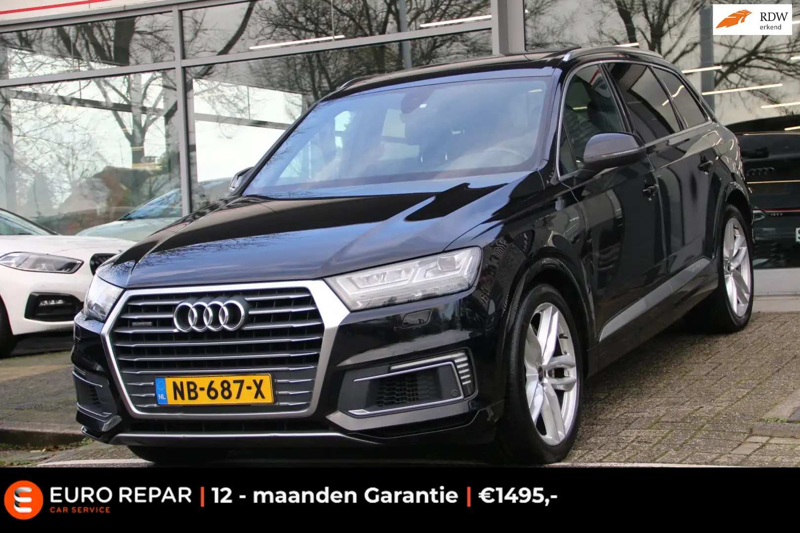 Audi Q7 3.0 TDI e-tron quattro Sport PANO-DAK NL-AUTO! Siyah - 1