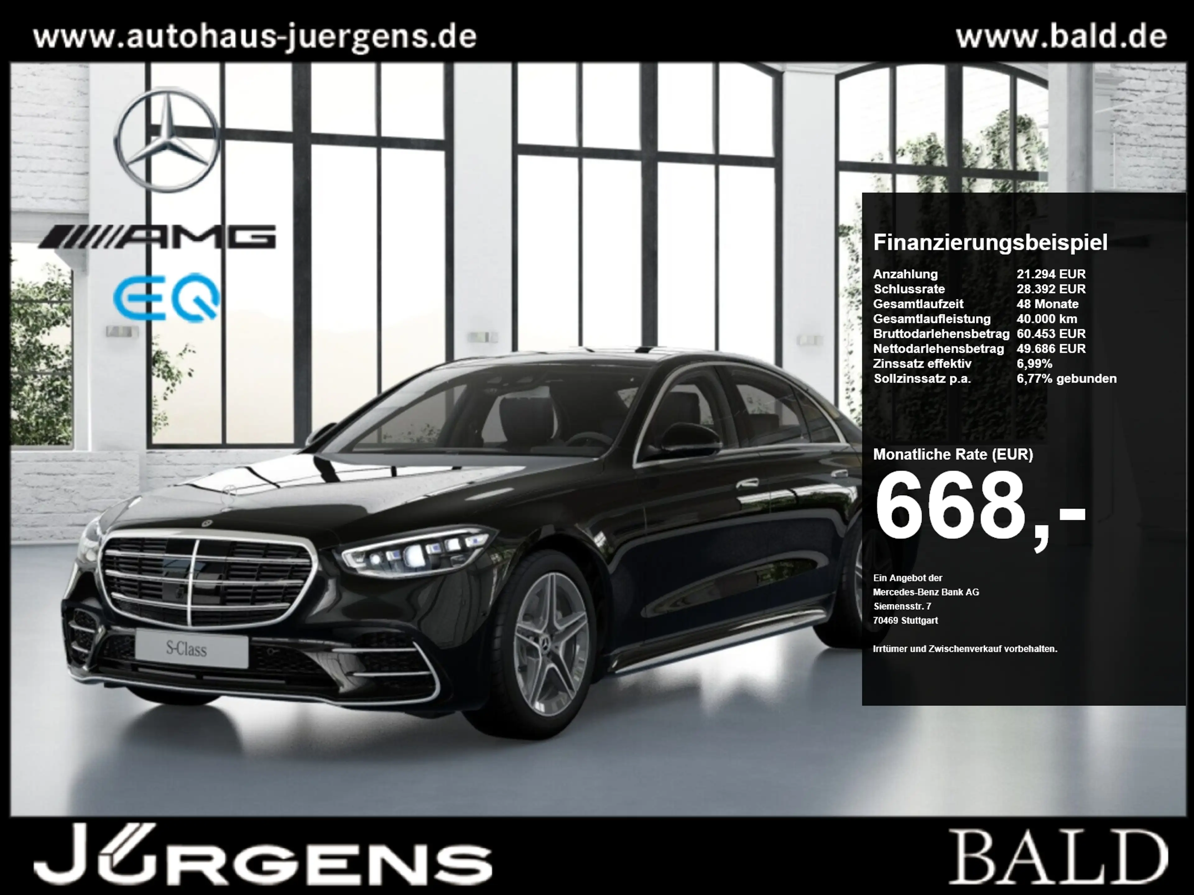 Mercedes-Benz S 500 4M Limousine AMG-Sport/Pano/HUD/360/DIGITA