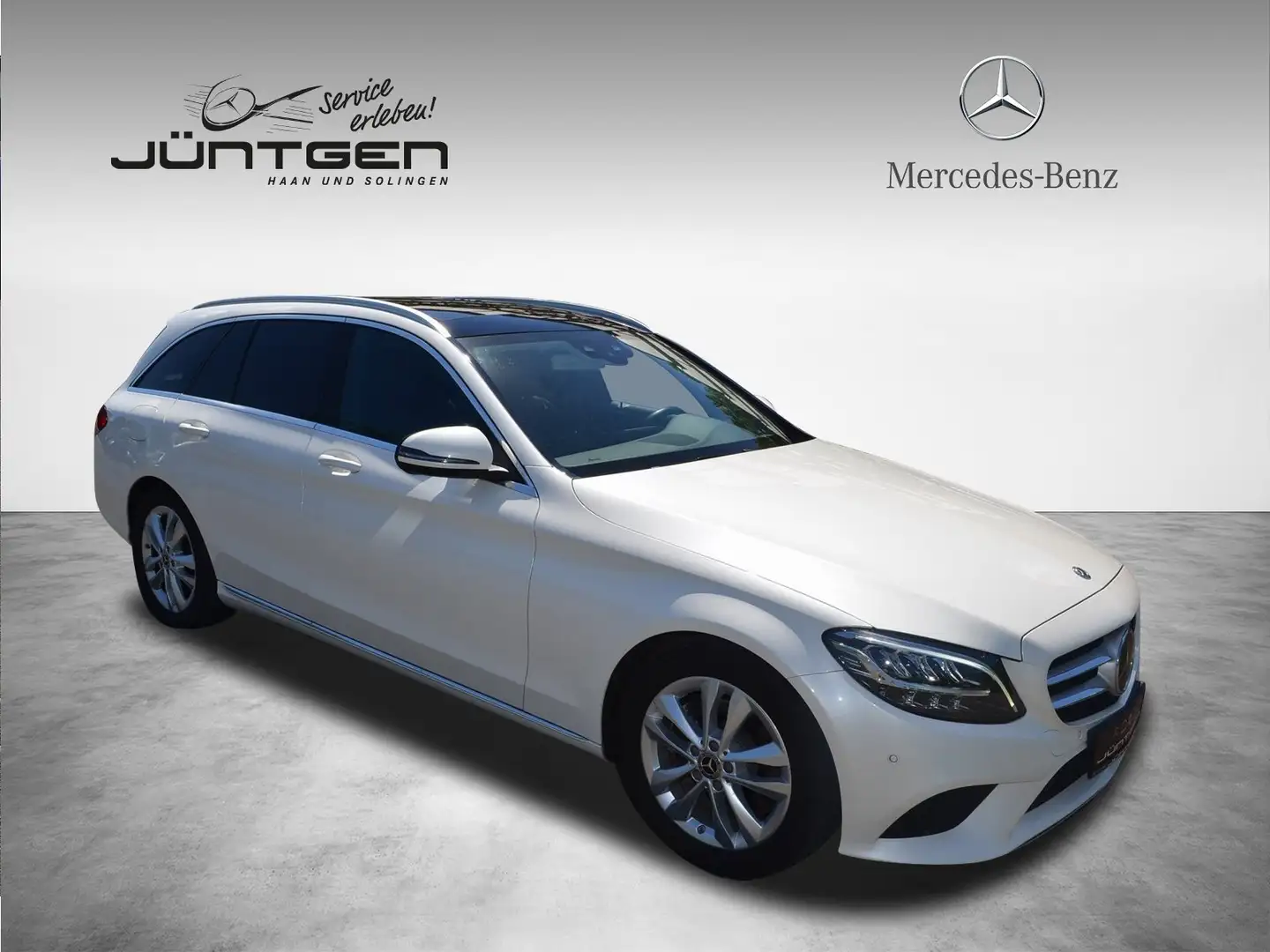 Mercedes-Benz C 220 STANDHZG PAN-DACH RFK DAB LEDER DISTRO AHK LED Wit - 1