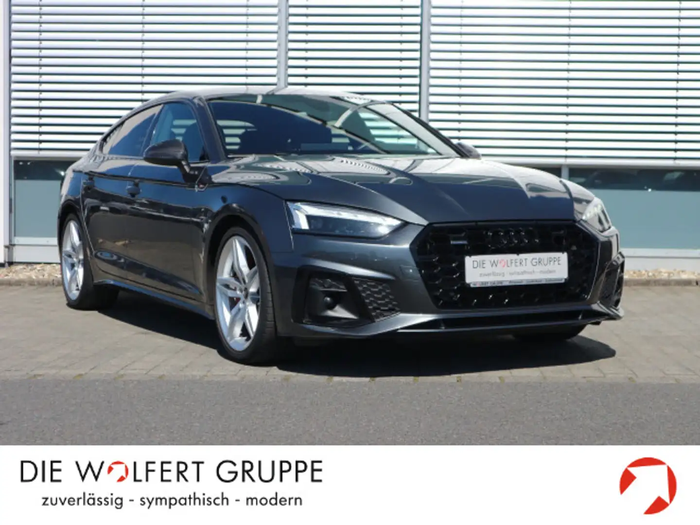 Audi A5 40 TDI quattro S line MATRIX*B&O*CA Gris - 1