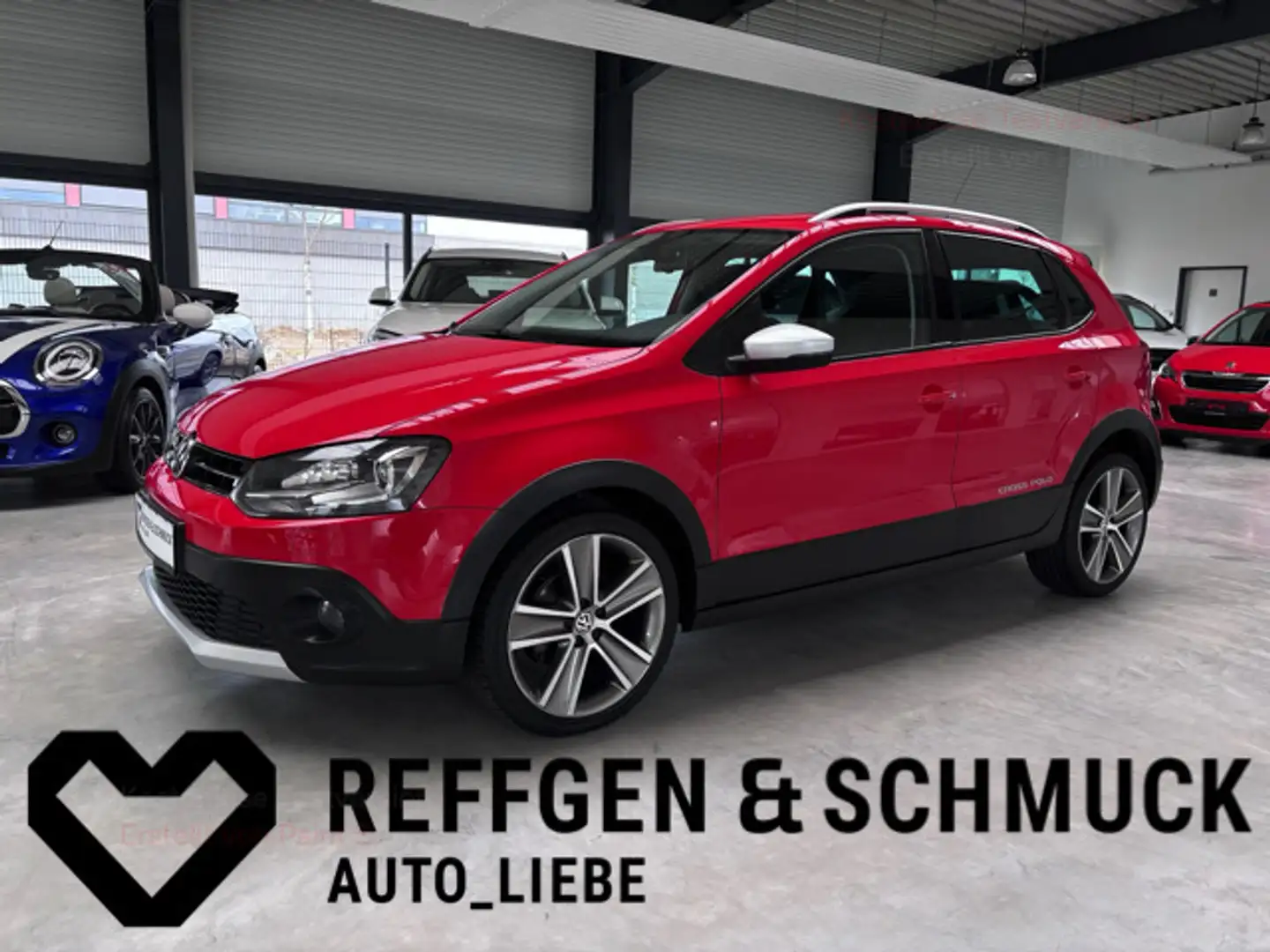Volkswagen Polo Cross KLIMA+XENON+EINPARKHILFE+ALURÄDER+TÜV Rojo - 1