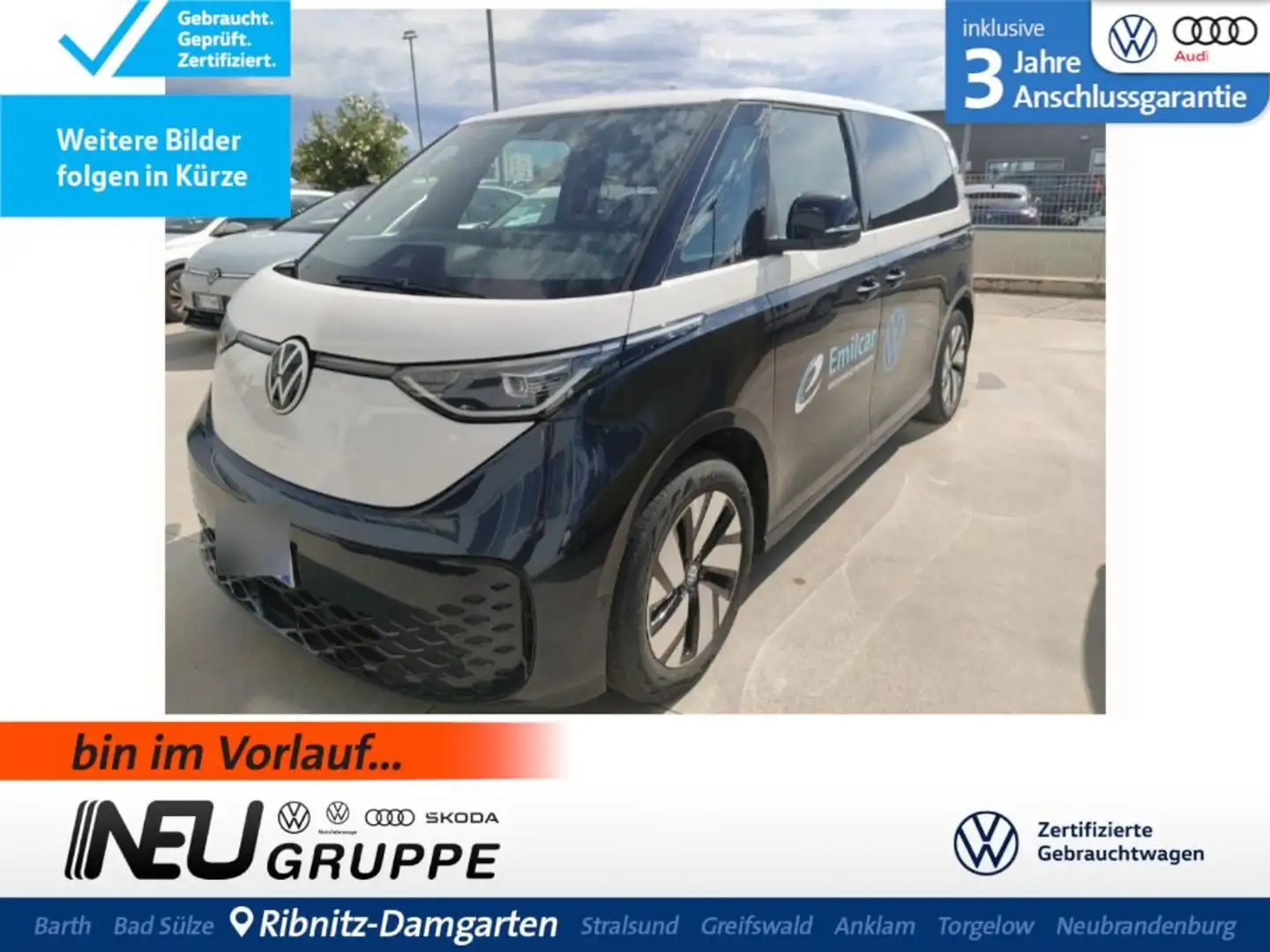 Volkswagen ID. Buzz Pro 82/77 kWh A-Garantie RFK A-View Mat Blau - 1
