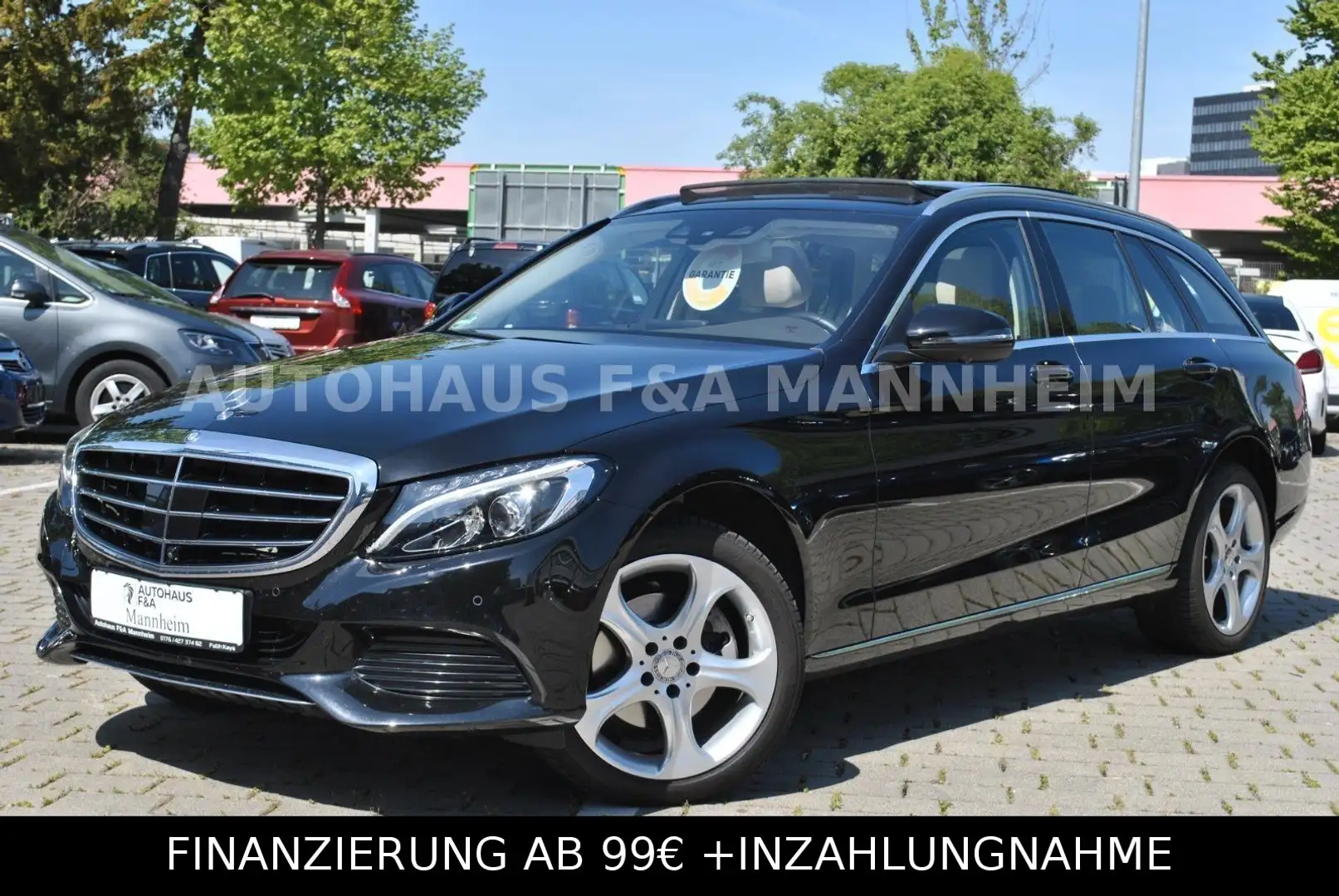 Mercedes-Benz C 220 T BlueTec Airmatic Pano Acc Navi Ahk 360° Schwarz - 1