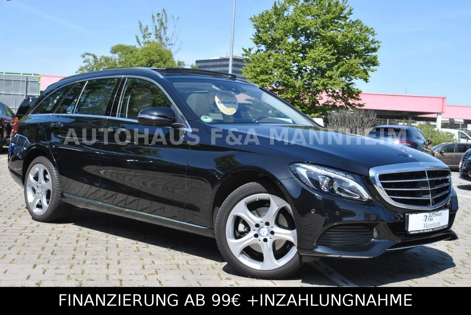 Mercedes-Benz C 220 T BlueTec Airmatic Pano Acc Navi Ahk 360° Schwarz - 2
