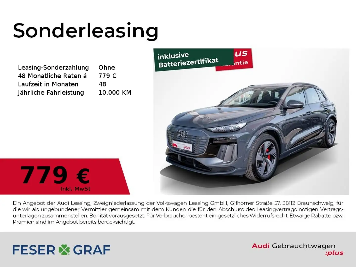 Audi Q6 55 e-tron /Matrix/Leder/ACC/Kameras/Tech+ Gris - 1