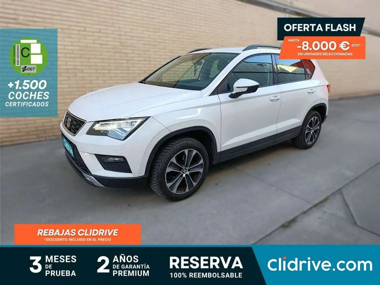 SEAT Ateca 1.6 TDI 85kW St&Sp Style Plus Nav Eco Weiß - 1