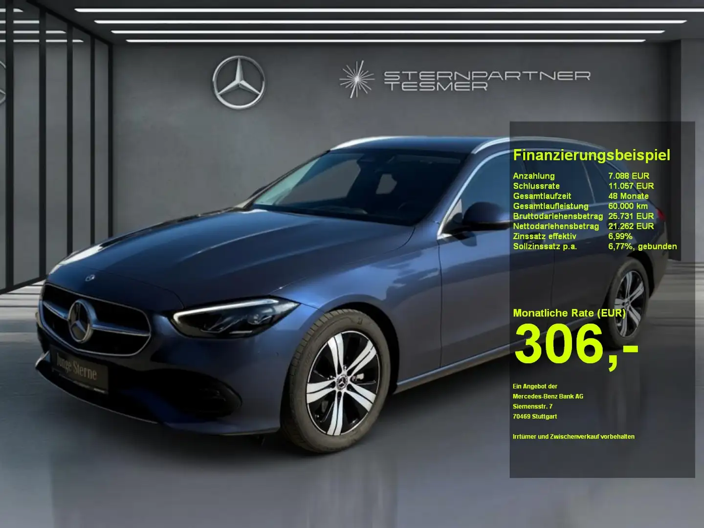 Mercedes-Benz C 220 d 4M T Avantgarde StandHz Kamera Memory Blu/Azzurro - 1