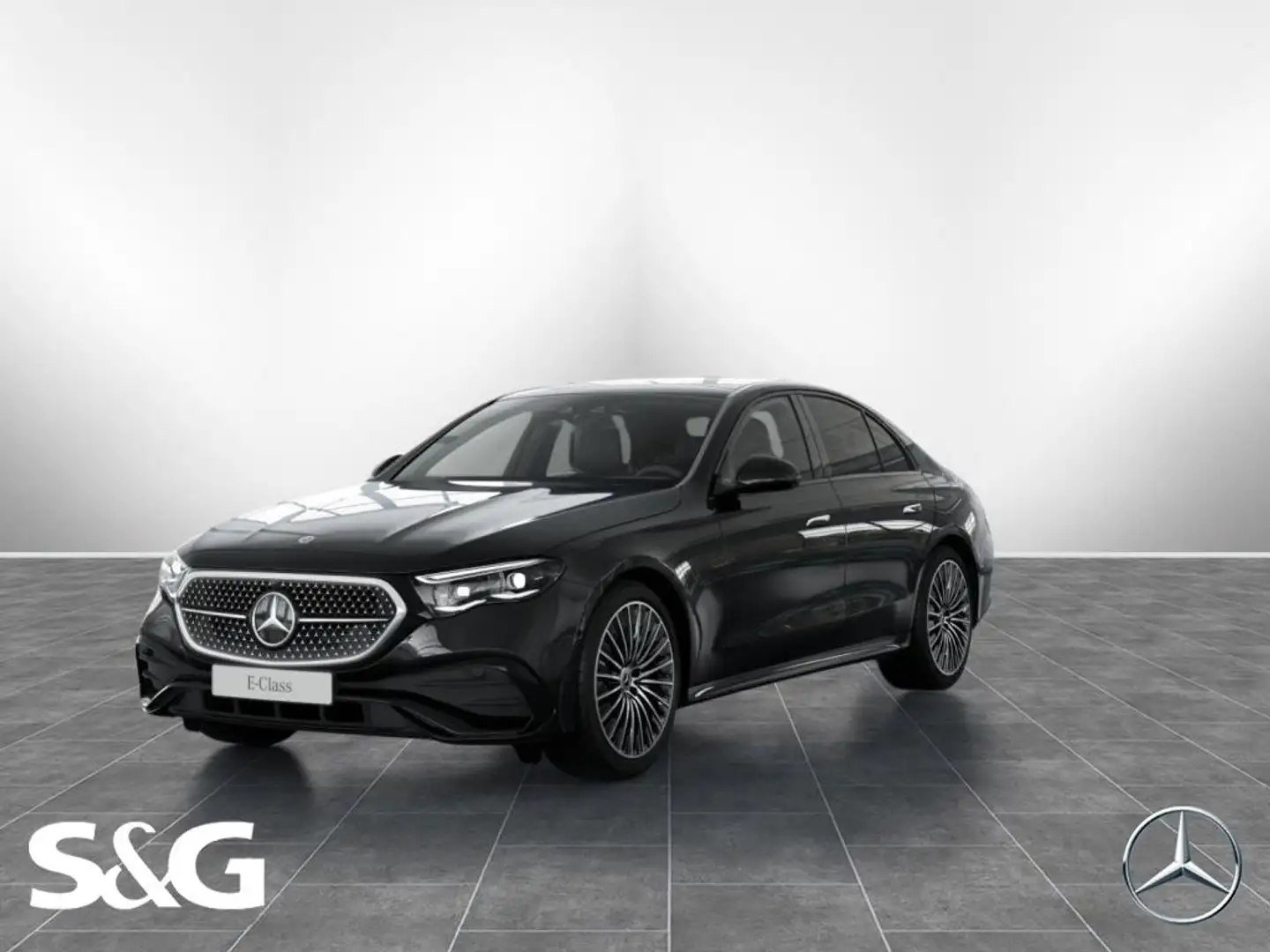 Mercedes-Benz E 220 d AMG MBUX+DIG-LED+360°+Pano+Distro+Night Schwarz - 1