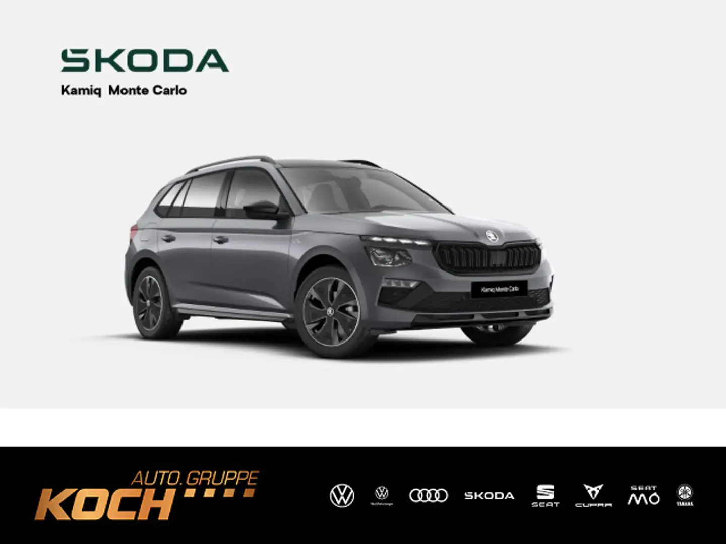 Skoda Kamiq Monte Carlo*1,0TSI*DSG*NAVI*MATRIX*PANODAC Gris - 1